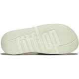 FitFlop Iqushion Iridescent Two-Bar Buckle Slides GROEN