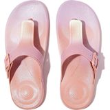 FitFlop Iqushion Iridescent Adjustable Buckle Flip-Flops GROEN