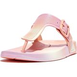 FitFlop Iqushion Iridescent Adjustable Buckle Flip-Flops GROEN