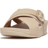 FitFlop Lulu Cross slides Crystal buckle Slippers