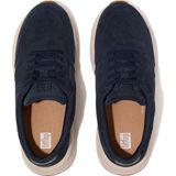 FitFlop F-Mode Suede Flatform Sneakers BLAUW