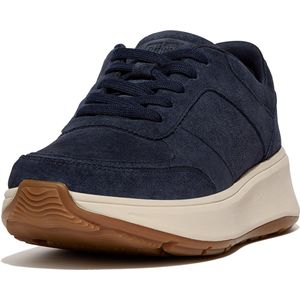 FitFlop F-Mode Suede Flatform Sneakers BLAUW