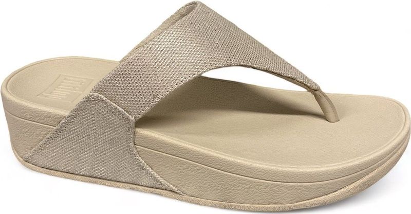 FitFlop - Lulu Glitz Canvas - Teenslippers - Goud - Canvas
