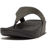 FitFlop - Lulu Glitz - Teenslippers - Canvas - Zwart