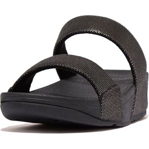 FitFlop - Lulu Glitz Slides - Black - Kunststof
