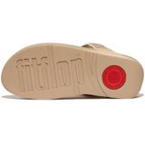 Fitflop Dames LULU Crystal verfraaide teen post sandalen, latte beige, 8 UK, Latte Beige, 42 EU