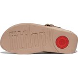 FitFlop Lulu Adjustable Toe Post - Leather BEIGE