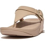 FitFlop Lulu Adjustable Toe Post - Leather BEIGE