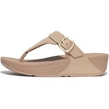 FitFlop Lulu Adjustable Toe Post - Leather BEIGE