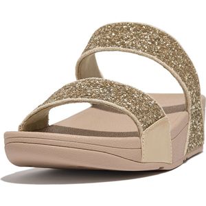 FitFlop Women Lulu Slide Glitter Latte Beige-Schoenmaat 40