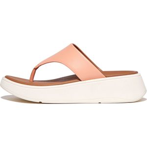 FitFlop F-Mode Leather Flatform Toe-Post Sandals ROZE