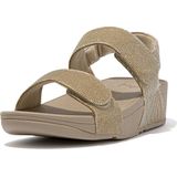 FitFlop Lulu Adjustable Shimmerlux Back-Strap Sandals BEIGE