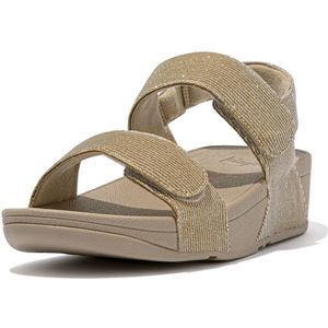 FitFlop Women Lulu Adjustable Shimmerlux Back-Strap Latte Beige-Schoenmaat 38