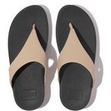 FitFlop Lulu Leather Toepost - Slippers - Beige - Dames