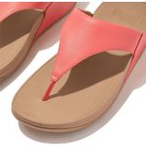 Fitflop Dames LULU lederen toepost sandaal, roze koraal, 7 UK, Rosy Coral, 41 EU