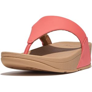 Fitflop Dames LULU lederen toepost sandaal, roze koraal, 7 UK, Rosy Coral, 41 EU