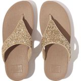 FitFlop Lulu Glitter Toe-Thongs PU Glitter BEIGE