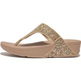 FitFlop Lulu Glitter Toe-Thongs PU Glitter BEIGE