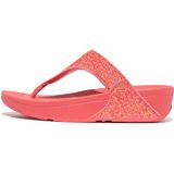 Fitflop Dames LULU Glitter Toe-Thongs Sandaal, roze koraal, 6.5 UK, Rosy Coral, 40 EU