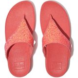 Fitflop Dames LULU Glitter Toe-Thongs Sandaal, Rosy Coral, 9 UK, Rosy Coral, 43 EU