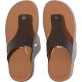 FitFlop Iqushion Men'S Leather Toe-Post Sandals BRUIN