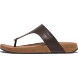 FitFlop Iqushion Men'S Leather Toe-Post Sandals BRUIN