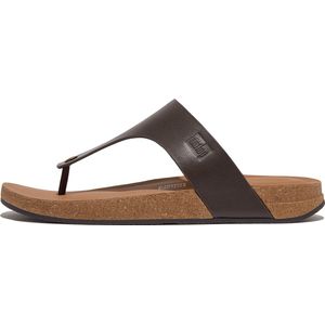 FitFlop Iqushion Men'S Leather Toe-Post Sandals BRUIN