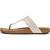 FitFlop Iqushion Men'S Leather Toe-Post Sandals GRIJS