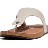 FitFlop Iqushion Men'S Leather Toe-Post Sandals GRIJS