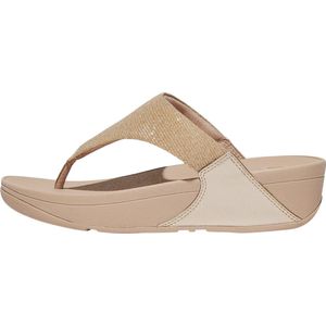 FitFLop Lulu Shimmer Lux dames slipper - Beige