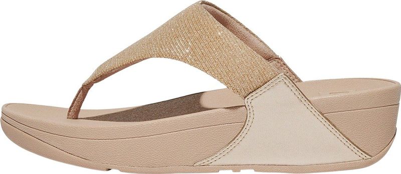 FitFLop Lulu Shimmer Lux dames slipper - Beige