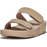 FitFlop Lulu Adjustable Shimmerlux Slides BEIGE - Maat 38