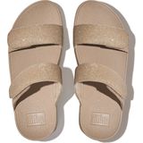 FitFlop Rumba Beaded Metallic Cross Slides GOUD