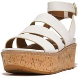 FitFlop Eloise leather/cork strappy wedge sandals