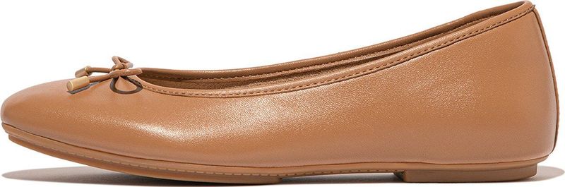 FitFlop - Delicato Ballerina - Ballerina's - Black - Nappaleer - Rubber