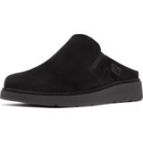 FitFlop - Gen-FF Closed Back Mule - Klomp - Black - Suède, Microwobbleboard Tussenzool, Rubber Buitenzool