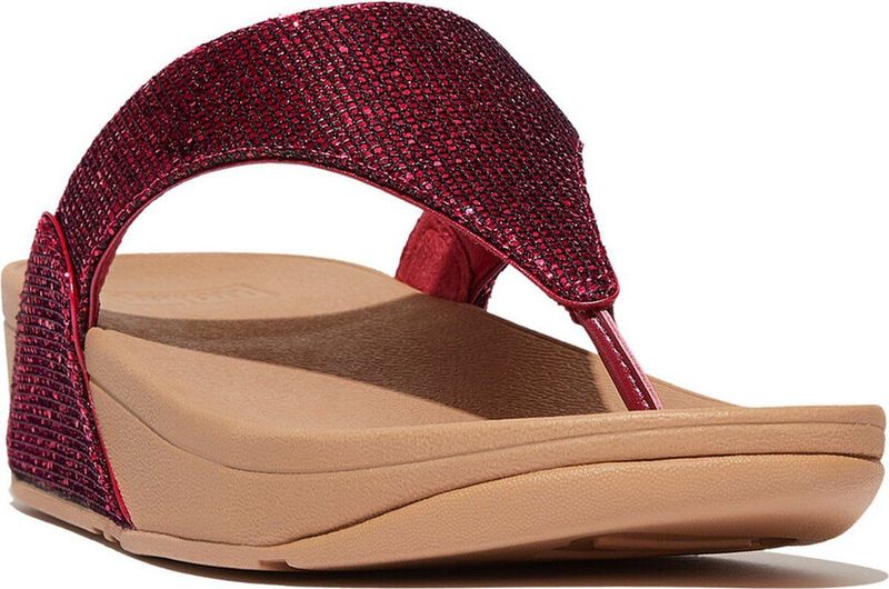FitFlop Lulu Toe Post - Glitterball ROZE