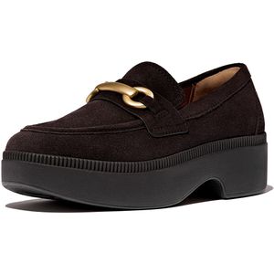 FitFlop - F-Luma Chunky Snaffle - Loafers - Chocolate Brown - Suède