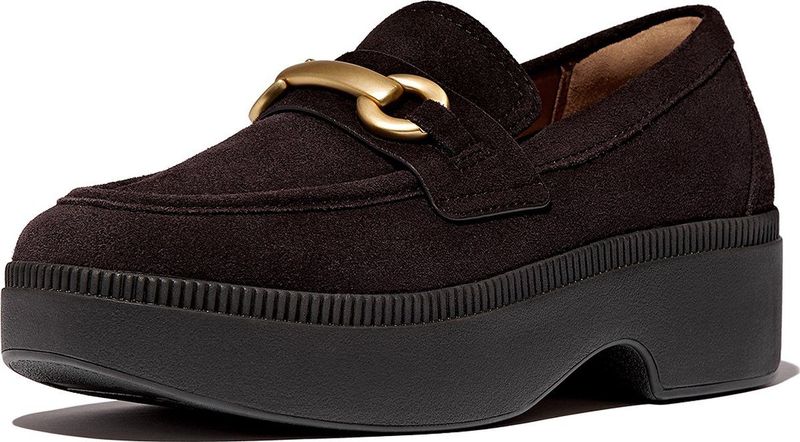 FitFlop - F-Luma Chunky Snaffle - Loafers - Chocolate Brown - Suède