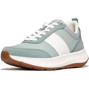 FitFlop F-Mode Flow Sneaker - Nylon Suede Mix BLAUW