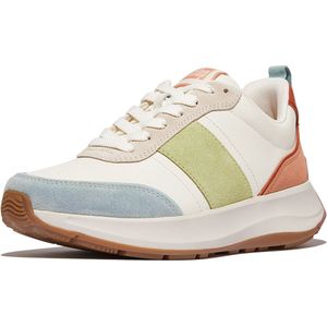 FitFlop F-Mode Flow Sneaker - Leather Suede Mix V2 BRUIN