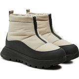 FitFlop - Neo-D-Hyker Boot Short Zip - Kuitlaars - All Black/Deep Gold - Textiel/Rubber