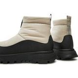 FitFlop - Neo-D-Hyker Boot Short Zip - Kuitlaars - All Black/Deep Gold - Textiel/Rubber