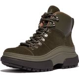 FitFlop - Wylder Lace Up Boot - Enkellaars - Deep Olive - Suède