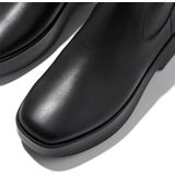 FitFlop F-Luma Boot - Stretch Leather (Wrapped) ZWART