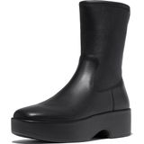 FitFlop F-Luma Boot - Stretch Leather (Wrapped) ZWART
