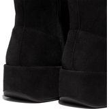 FitFlop - F-Luma Boot - Laarzen - All Black - Suède, Microwobbleboard Tussenzool