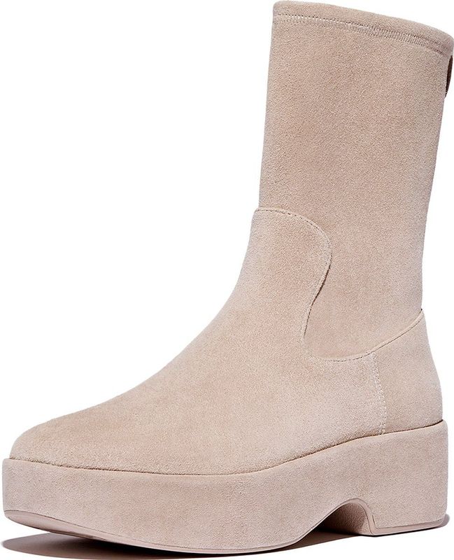 FitFlop F-Luma Boot - Stretch Suede (Wrapped) BEIGE