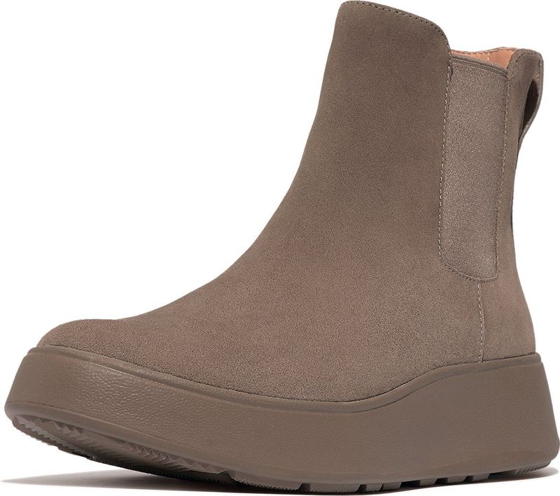 FitFlop F-Mode Suede Flatform Chelsea Boots GRIJS