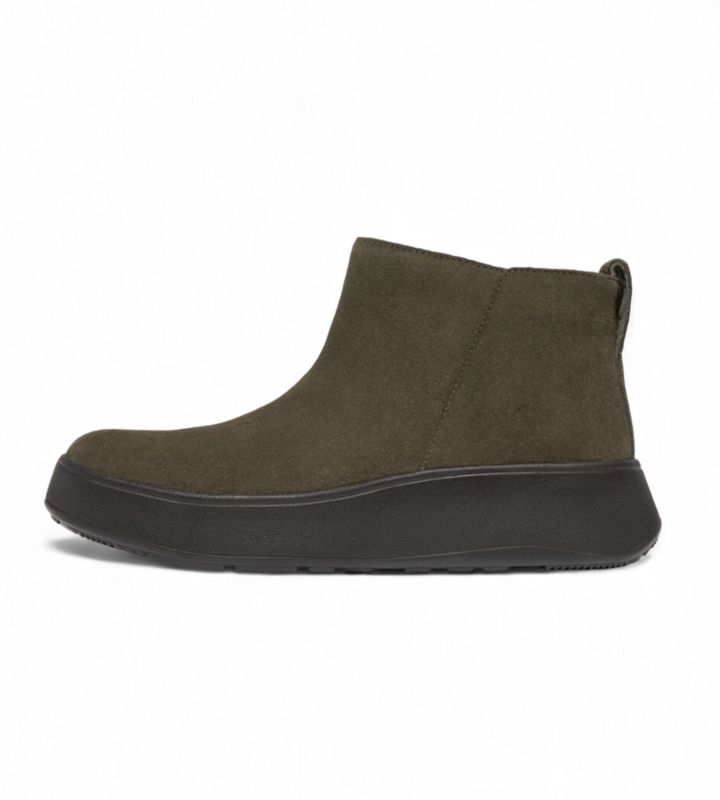 Fitflop - F-Mode - Laarzen - Deep Olive - Rubberen Zool